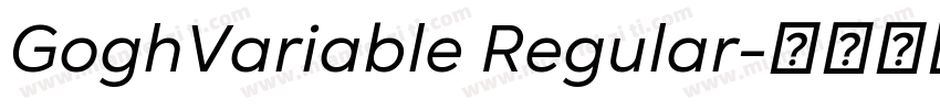GoghVariable Regular字体转换